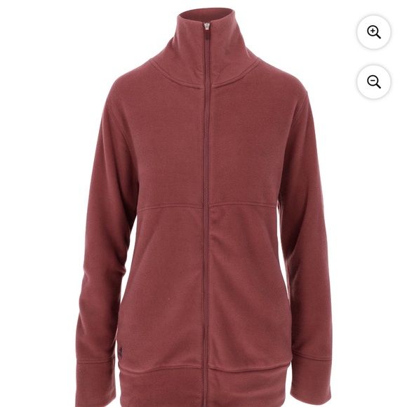XXL Adidas Full Zip Fleece Quiet Crimson Outerwear Women 2X - Picture 5 of 5